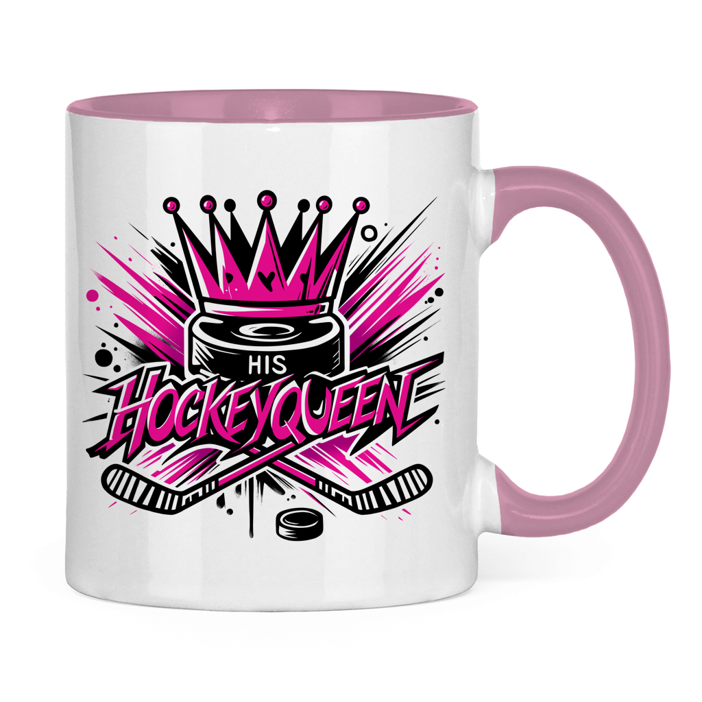 Tasse zweifarbig HIS HOCKEYQUEEN