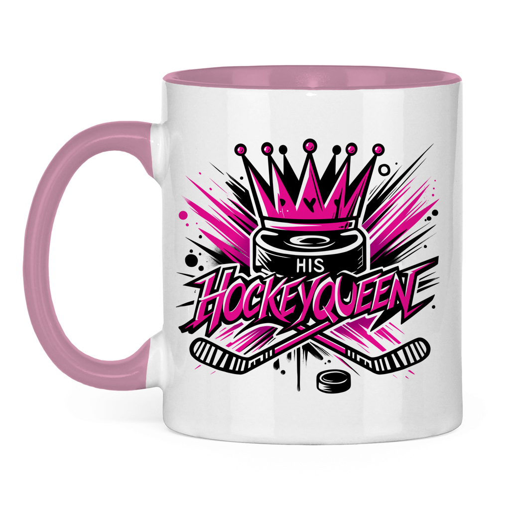 Tasse zweifarbig HIS HOCKEYQUEEN