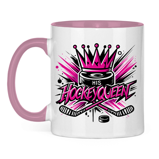 Tasse zweifarbig HIS HOCKEYQUEEN