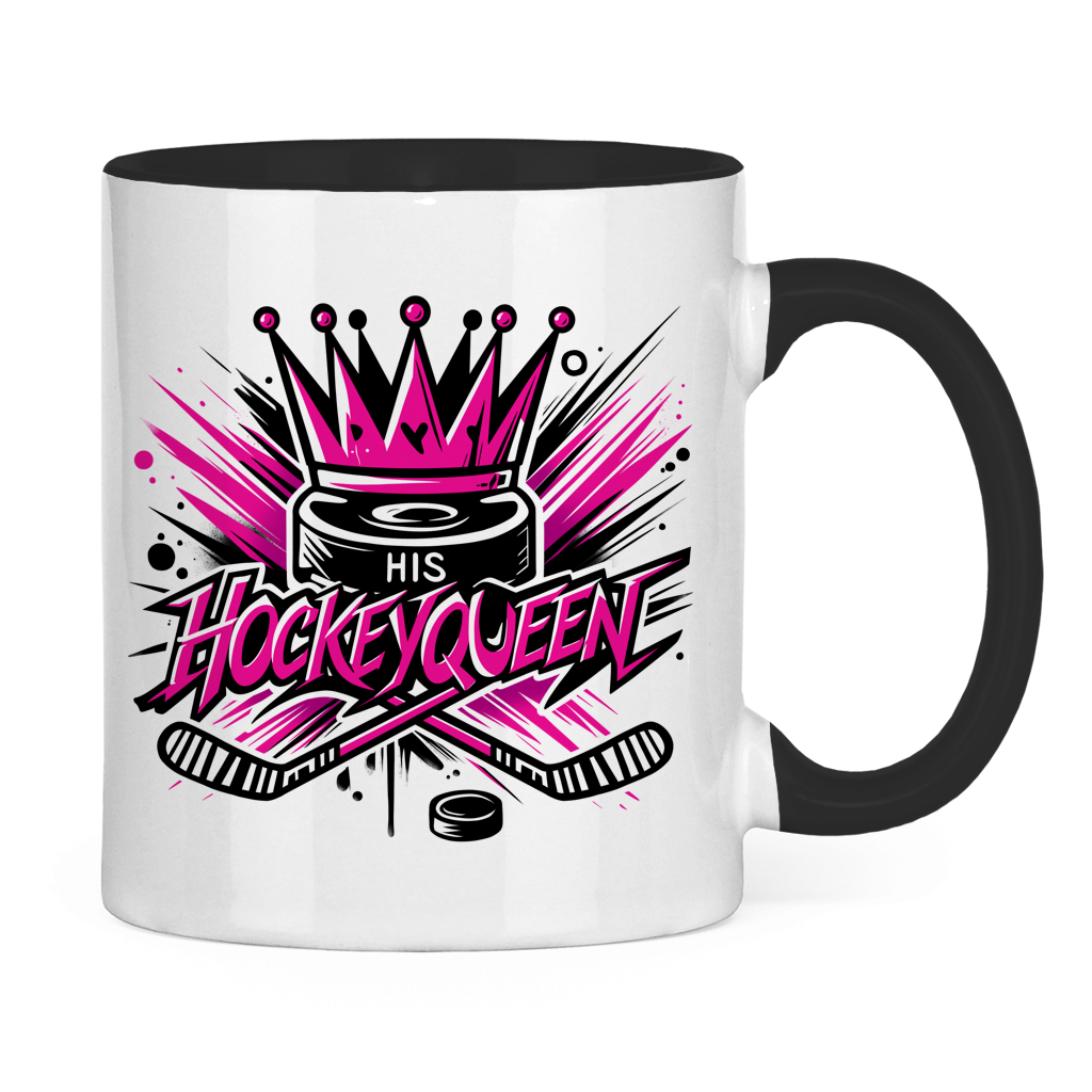 Tasse zweifarbig HIS HOCKEYQUEEN