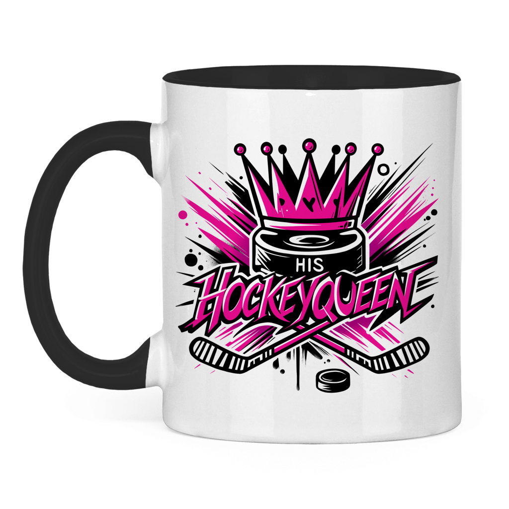 Tasse zweifarbig HIS HOCKEYQUEEN
