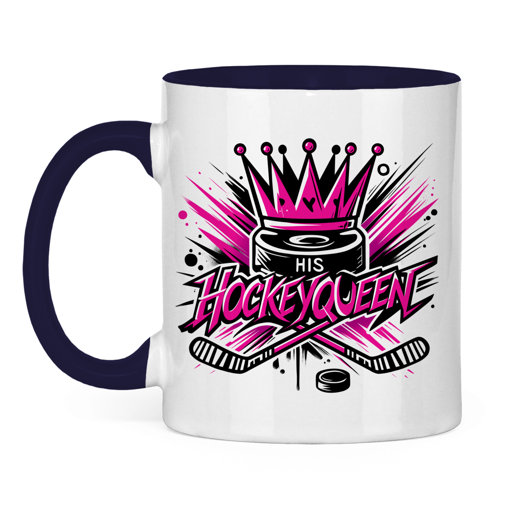 Tasse zweifarbig HIS HOCKEYQUEEN