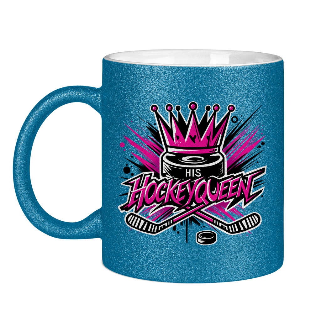 Glitzertasse HIS HOCKEYQUEEN