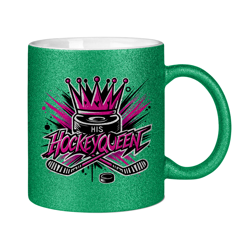 Glitzertasse HIS HOCKEYQUEEN
