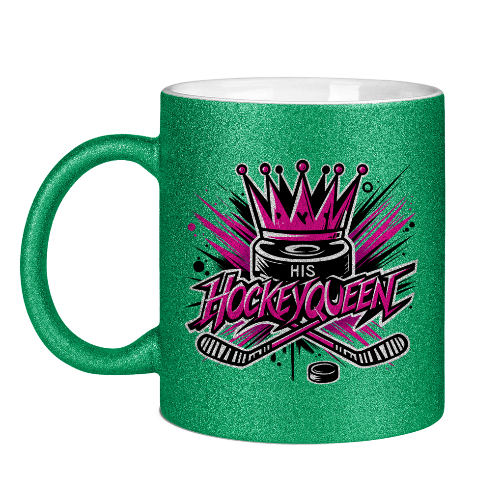 Glitzertasse HIS HOCKEYQUEEN