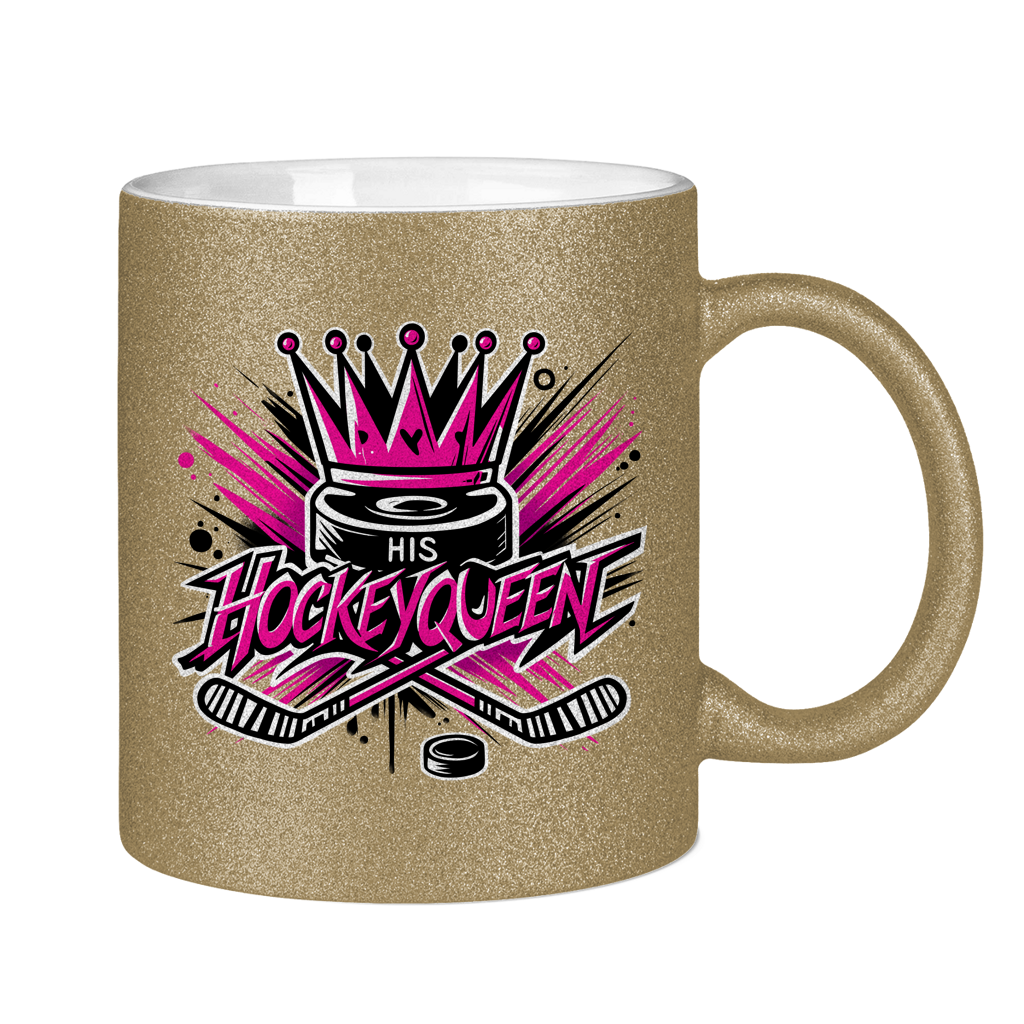Glitzertasse HIS HOCKEYQUEEN