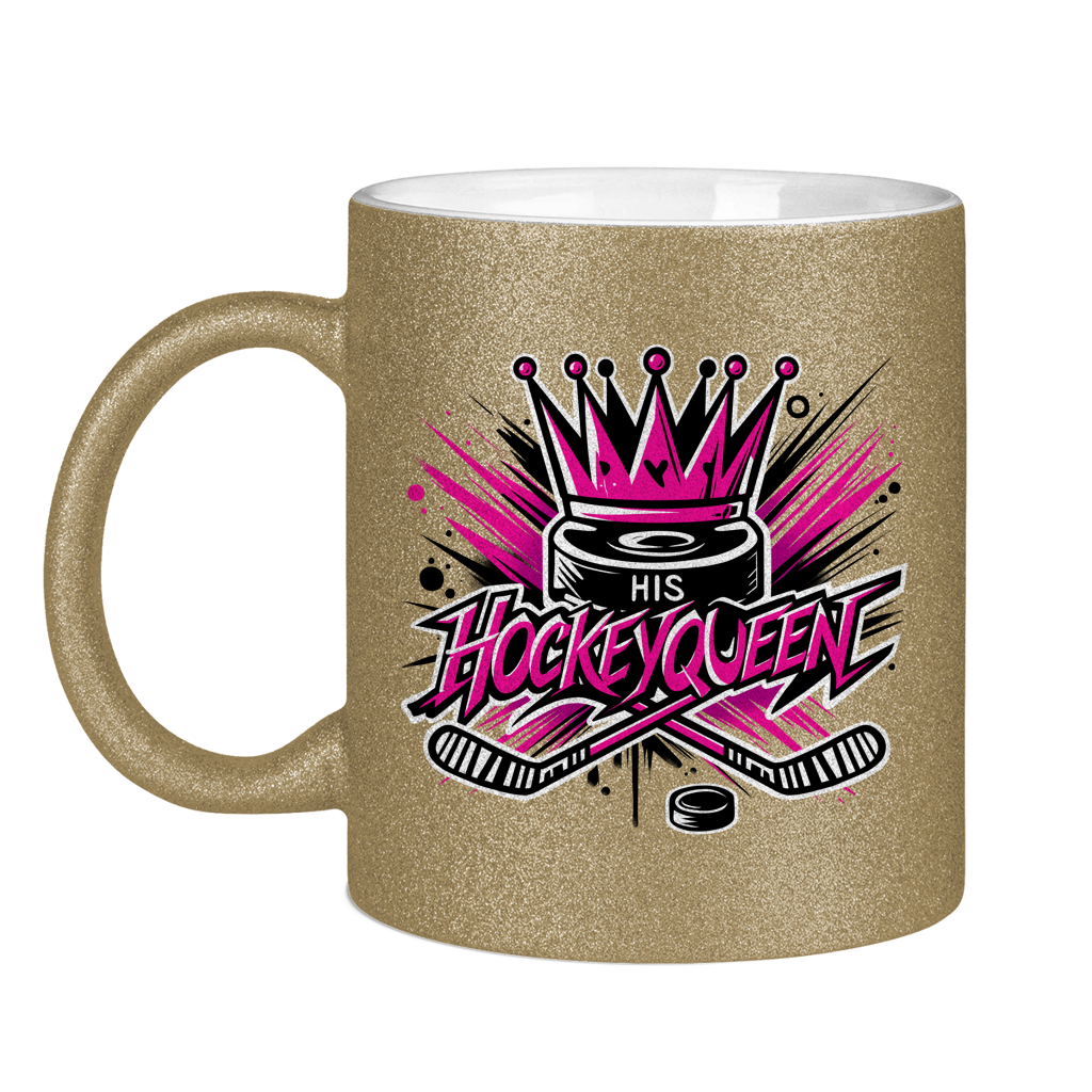 Glitzertasse HIS HOCKEYQUEEN