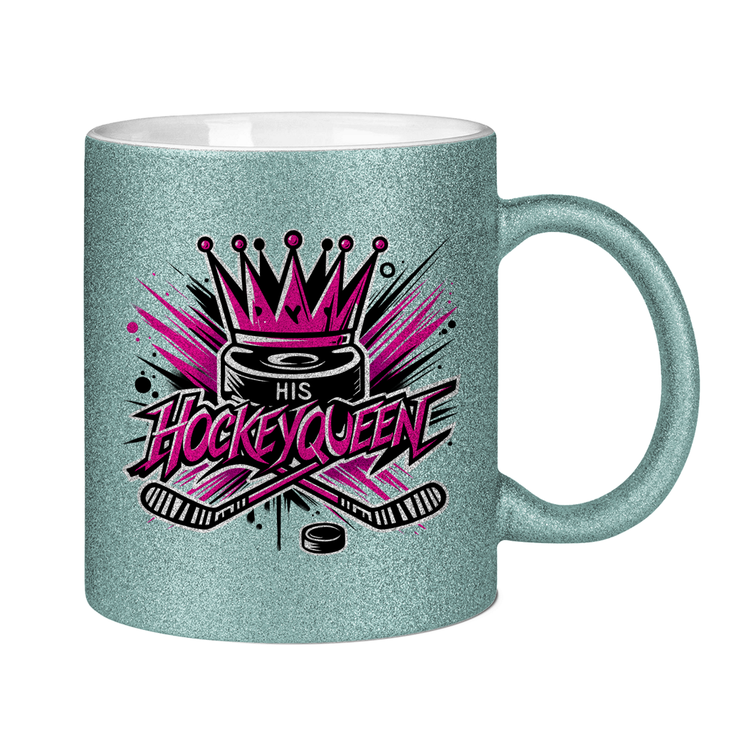 Glitzertasse HIS HOCKEYQUEEN
