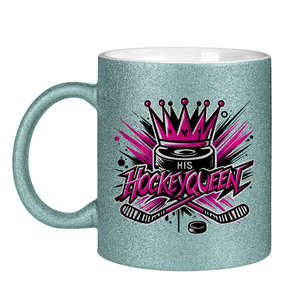 Glitzertasse HIS HOCKEYQUEEN