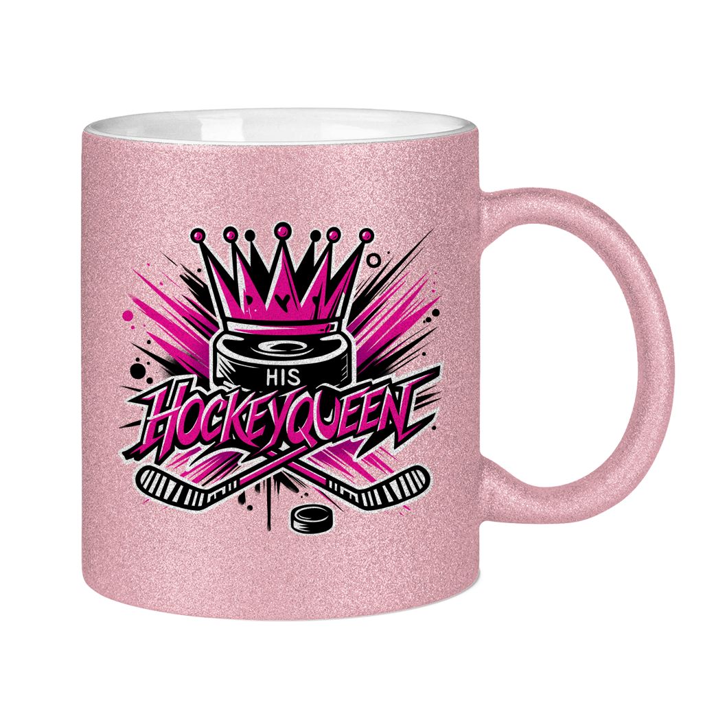 Glitzertasse HIS HOCKEYQUEEN