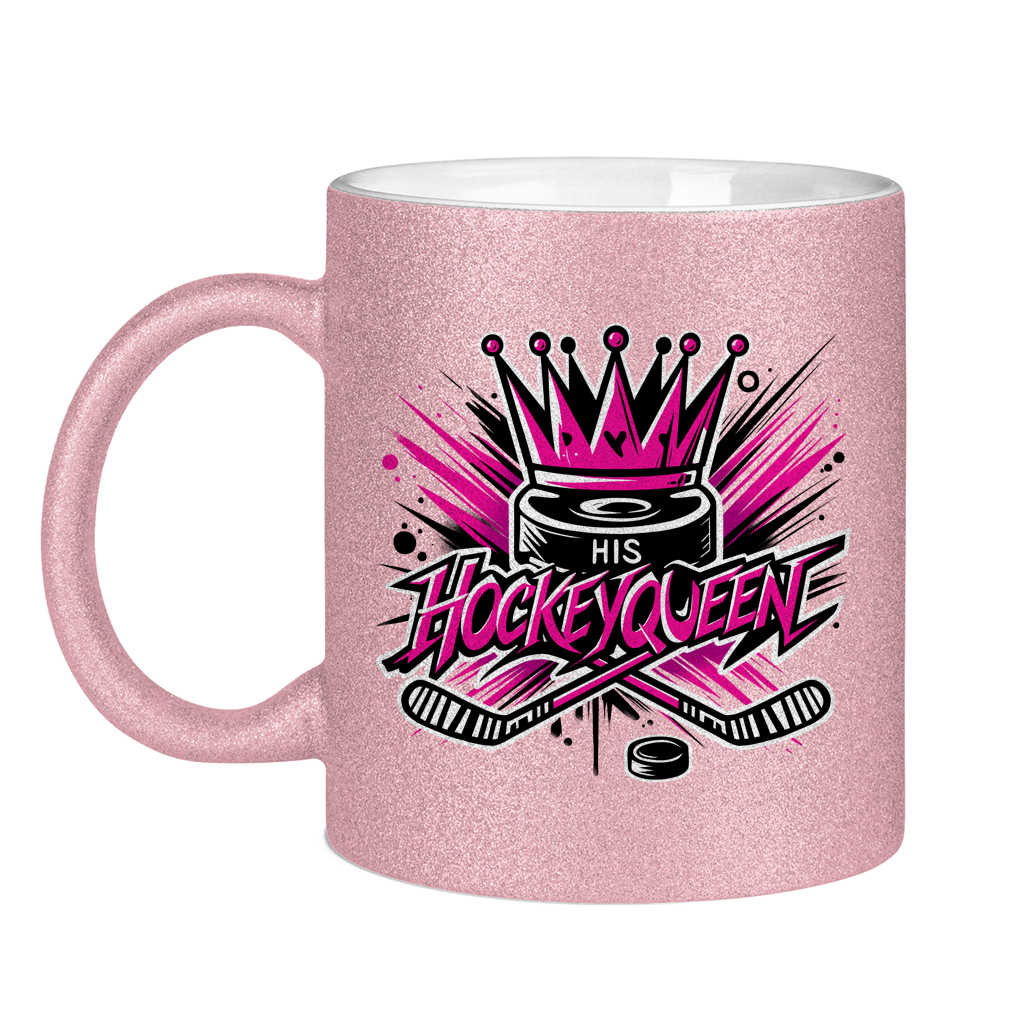 Glitzertasse HIS HOCKEYQUEEN