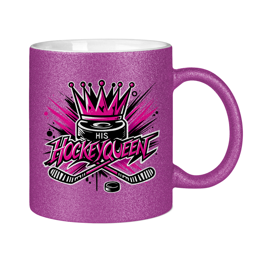 Glitzertasse HIS HOCKEYQUEEN