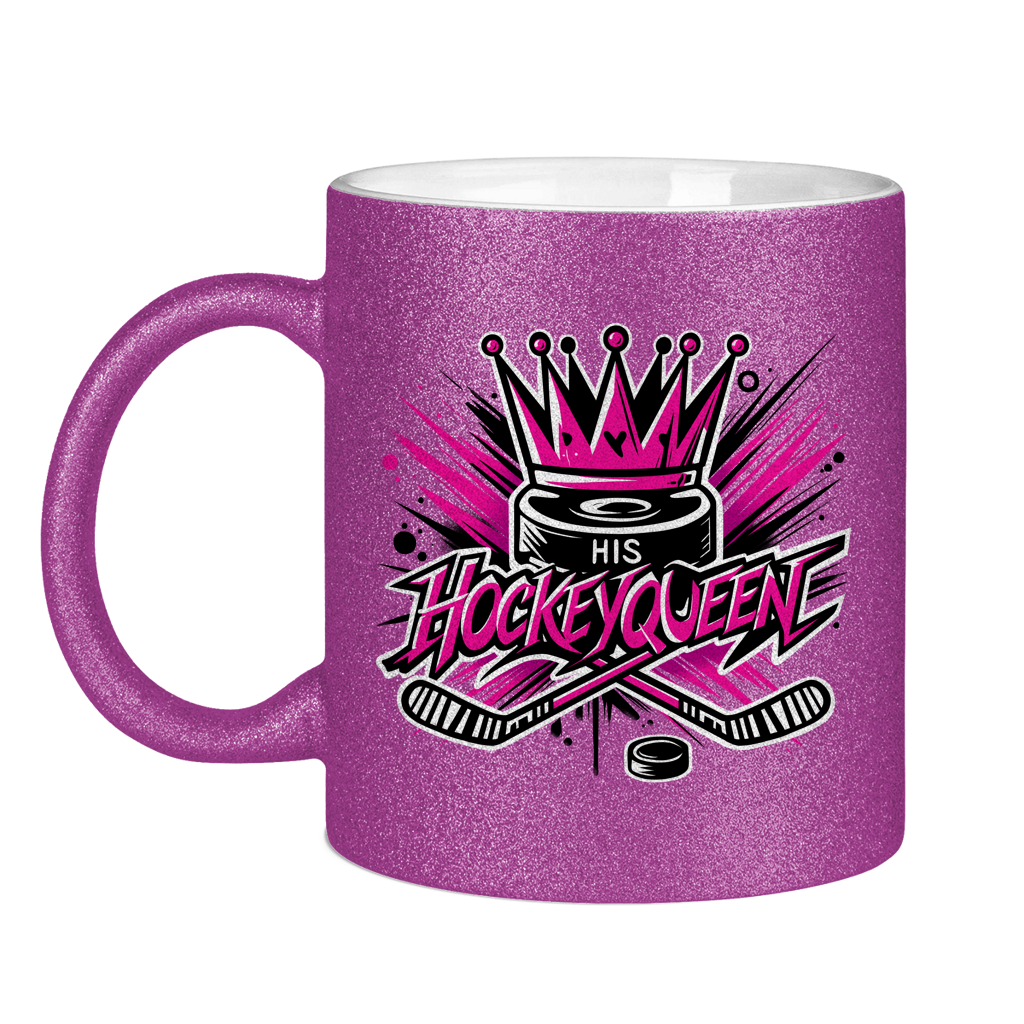 Glitzertasse HIS HOCKEYQUEEN