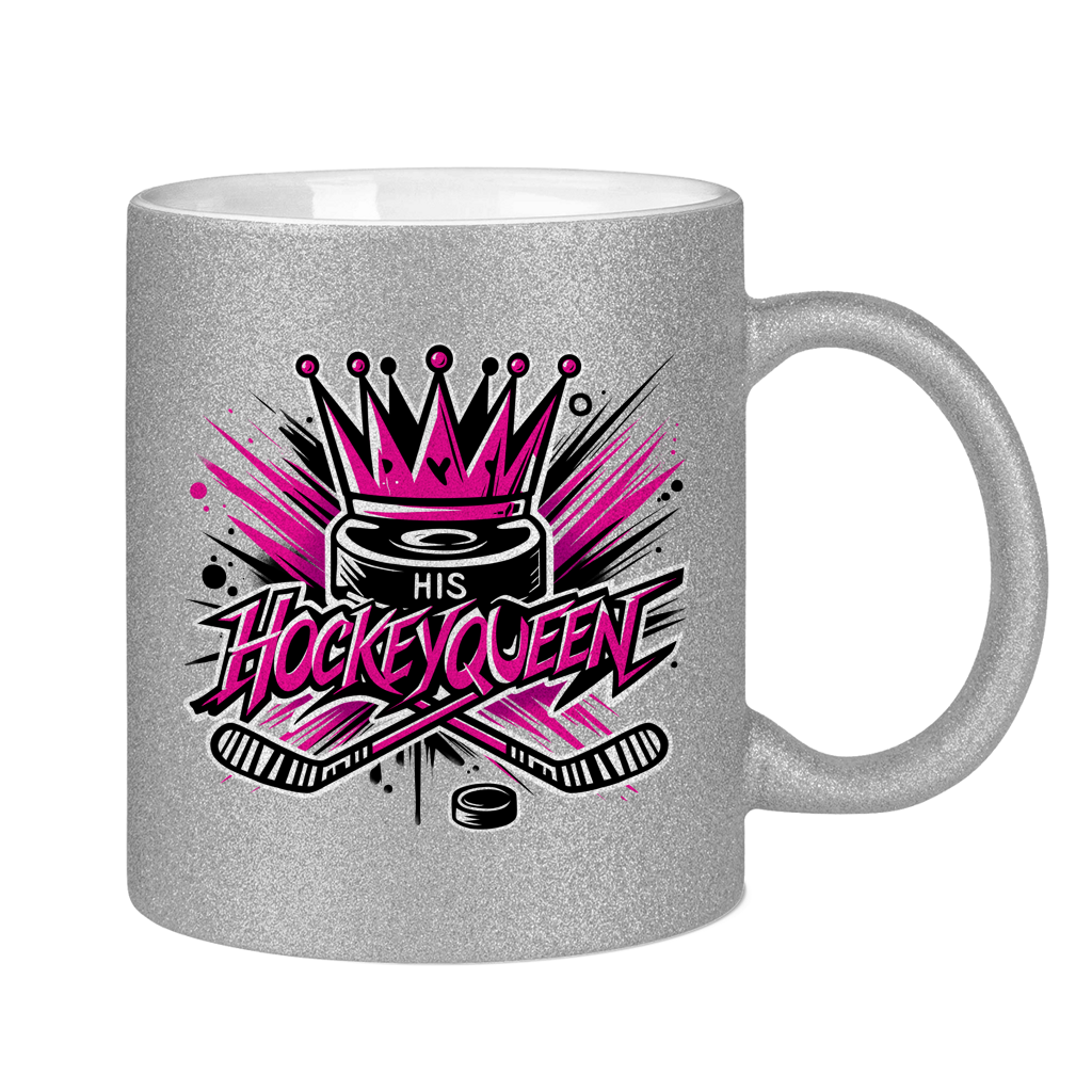 Glitzertasse HIS HOCKEYQUEEN
