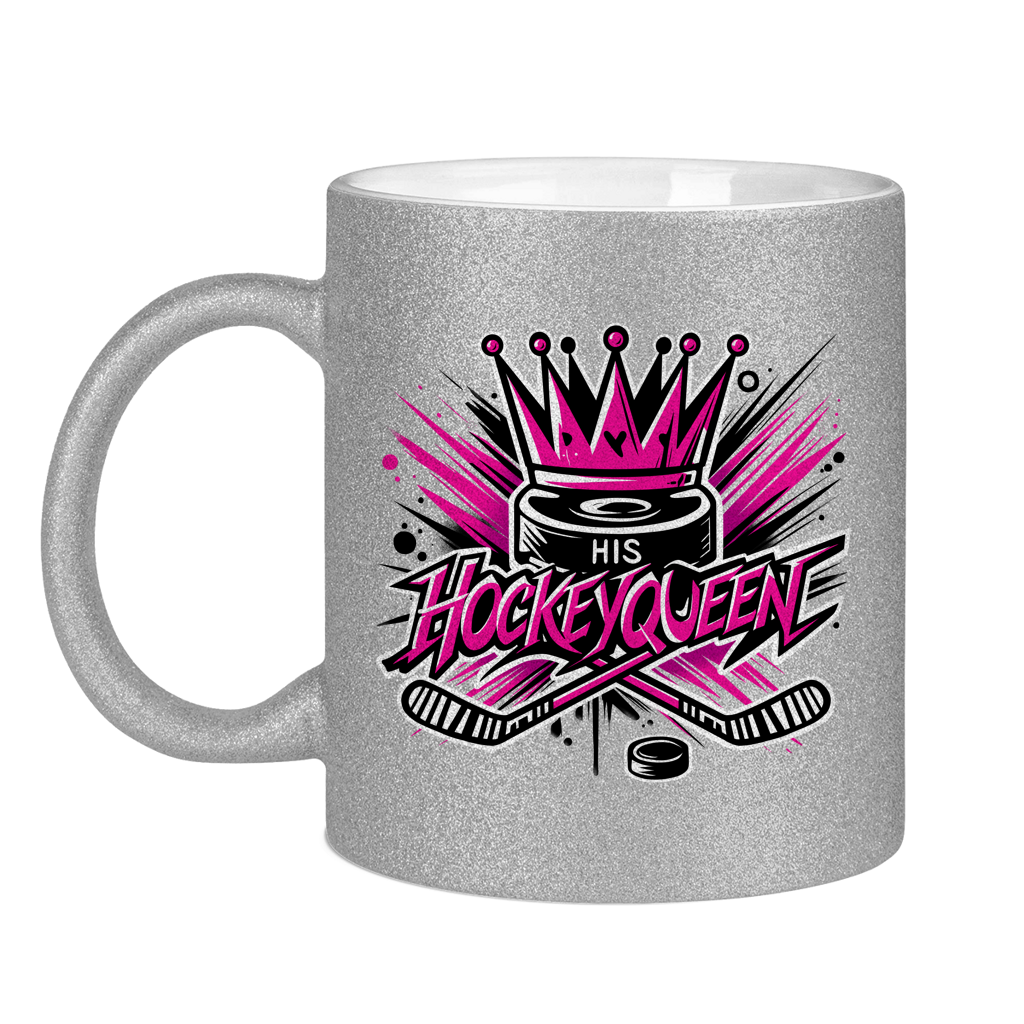Glitzertasse HIS HOCKEYQUEEN