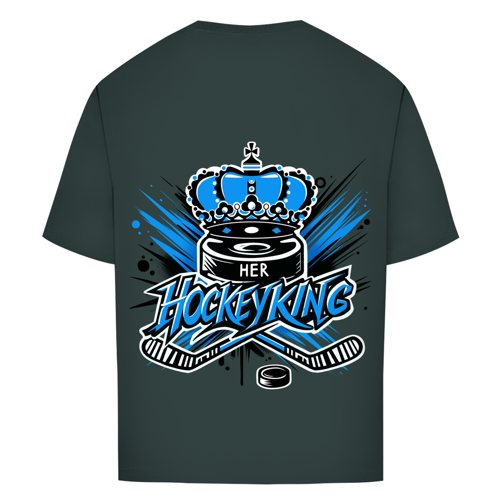 Oversize T-Shirt HER HOCKEYKING (front&back)
