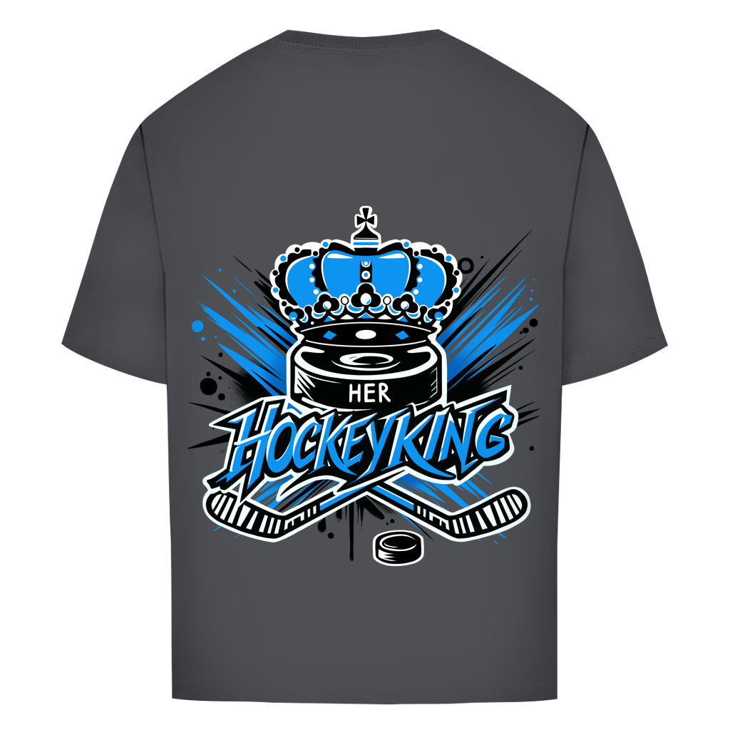 Oversize T-Shirt HER HOCKEYKING (front&back)