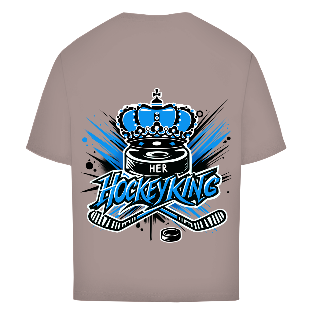 Oversize T-Shirt HER HOCKEYKING (front&back)