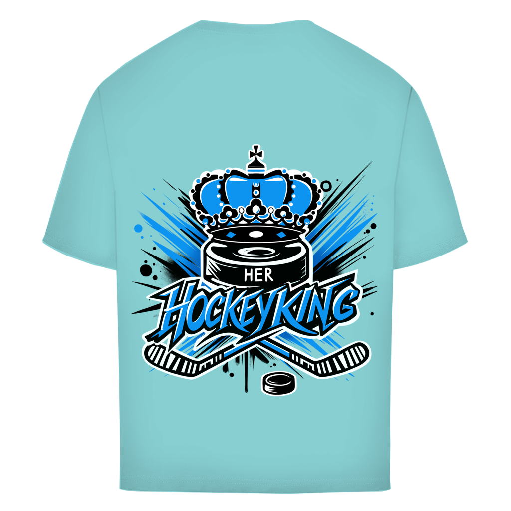 Oversize T-Shirt HER HOCKEYKING (front&back)