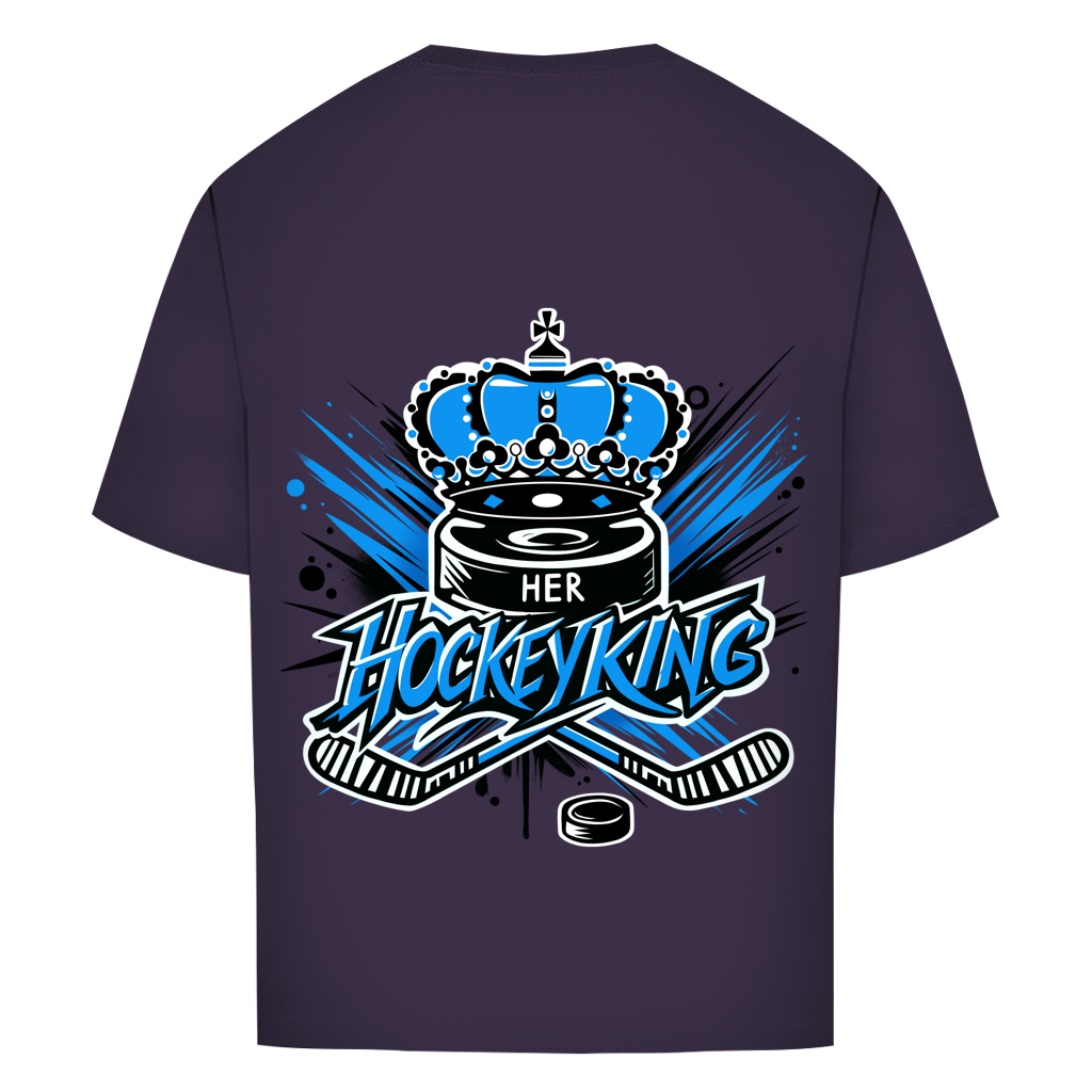 Oversize T-Shirt HER HOCKEYKING (front&back)