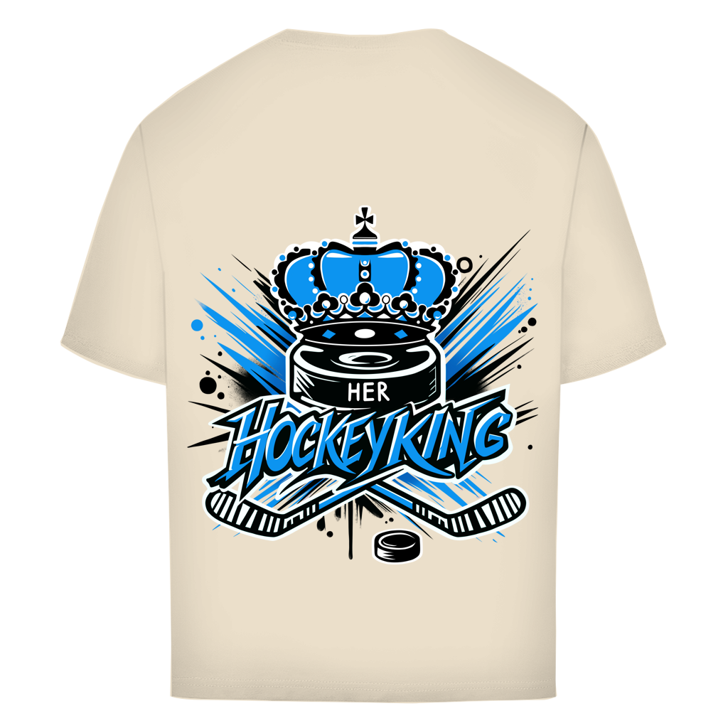 Oversize T-Shirt HER HOCKEYKING (front&back)