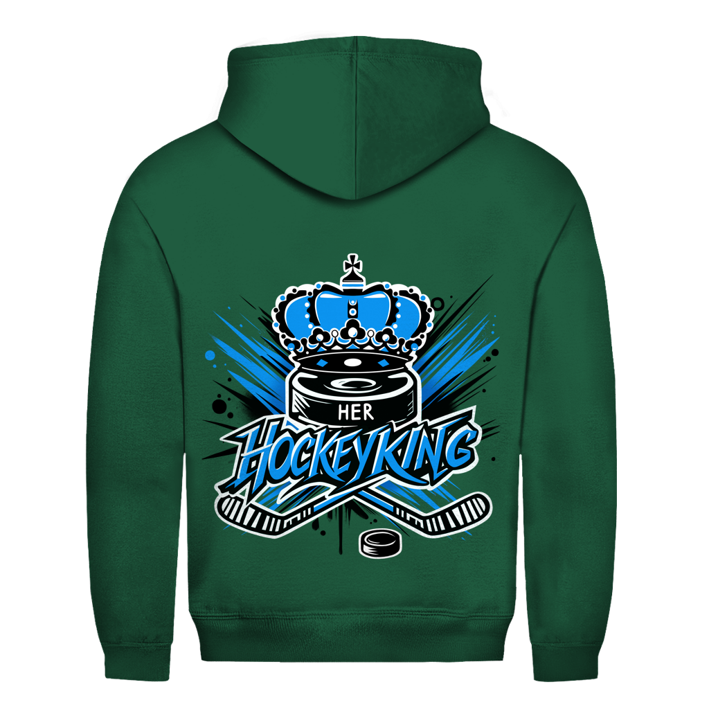 Unisex Hoodie HER HOCKEYKING (front&back)