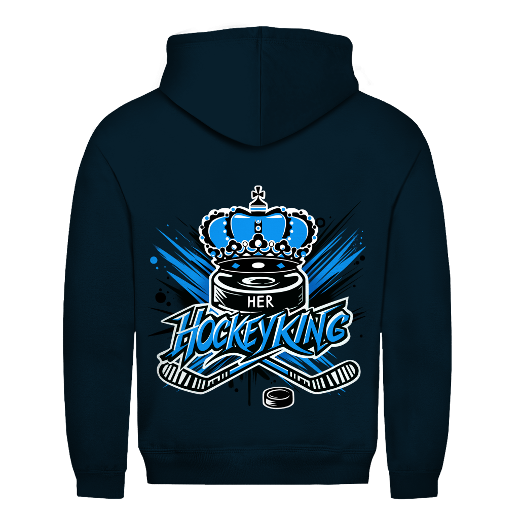 Unisex Hoodie HER HOCKEYKING (front&back)