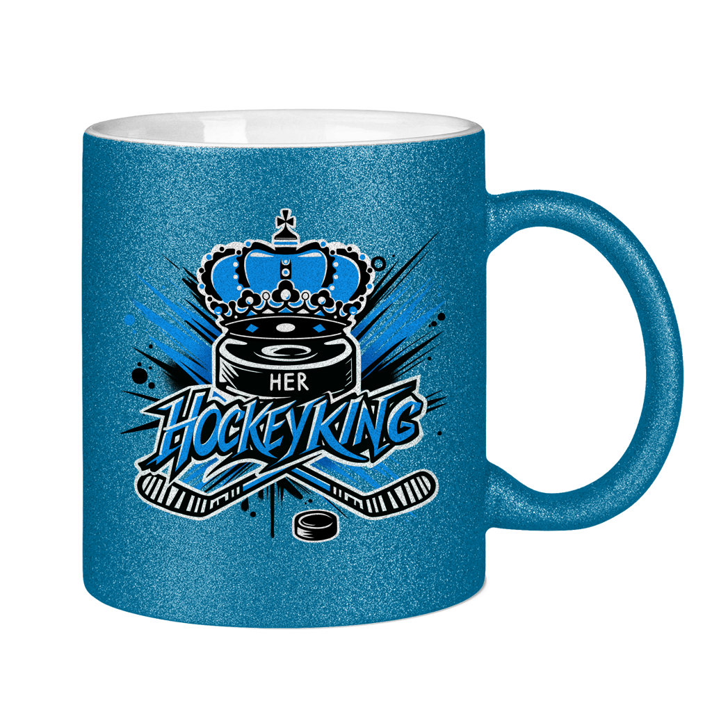Glitzertasse HER HOCKEYKING