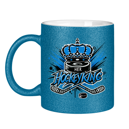 Glitzertasse HER HOCKEYKING