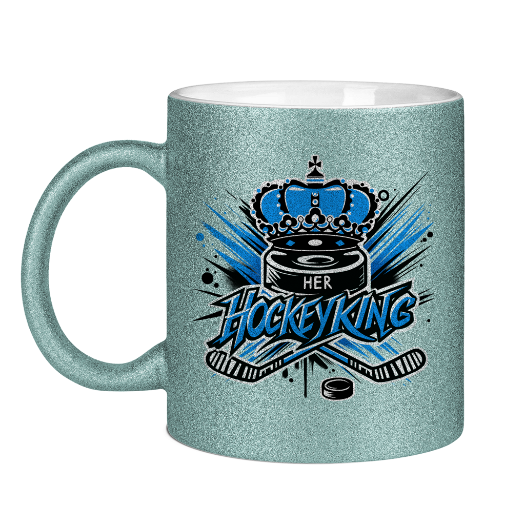 Glitzertasse HER HOCKEYKING