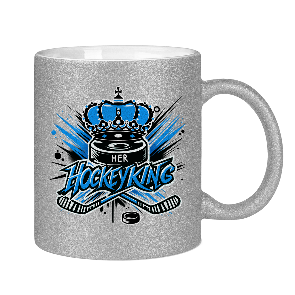 Glitzertasse HER HOCKEYKING