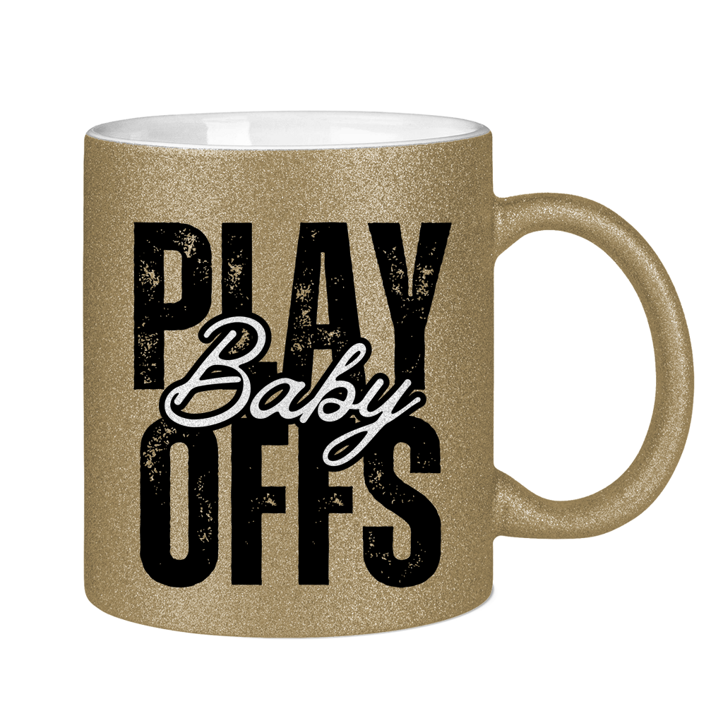Glitzertasse PLAYOFFS BABY