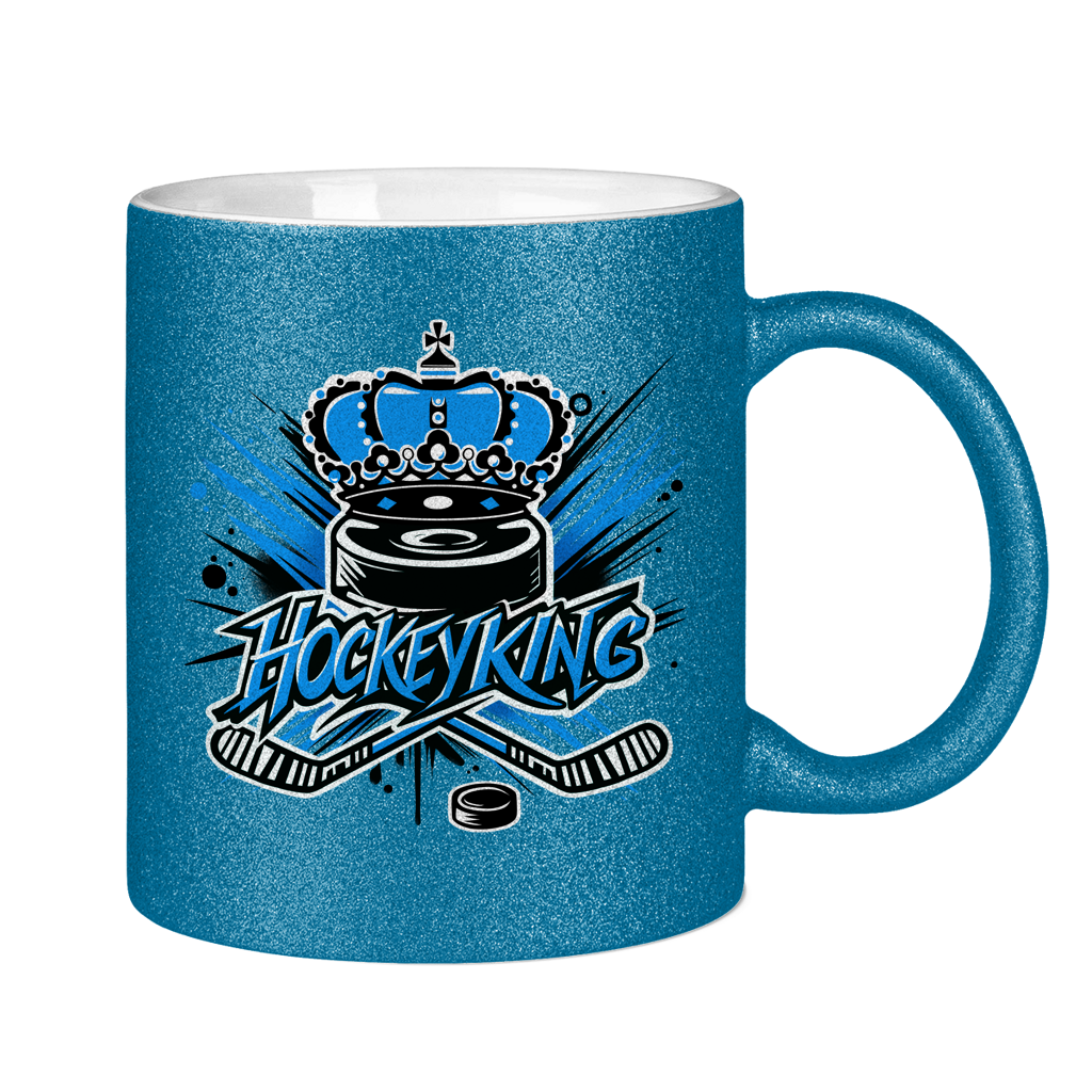 Glitzertasse HOCKEYKING