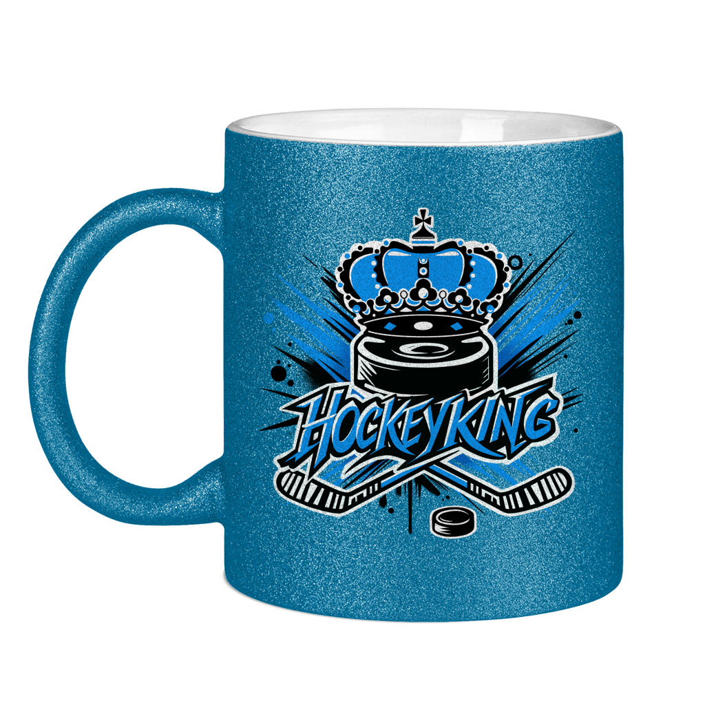Glitzertasse HOCKEYKING