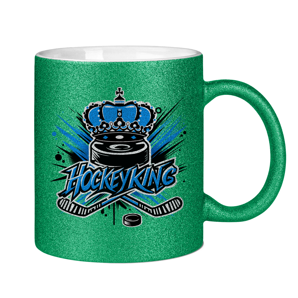 Glitzertasse HOCKEYKING