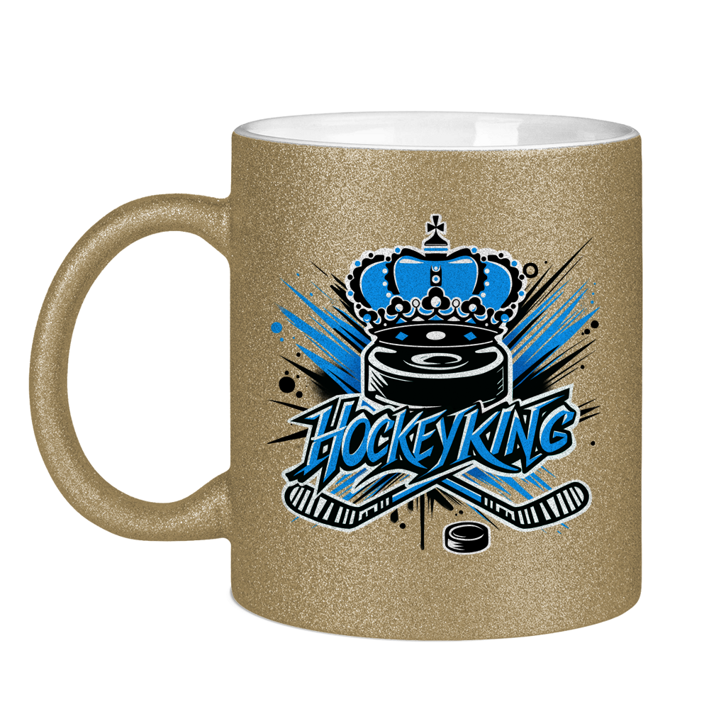 Glitzertasse HOCKEYKING