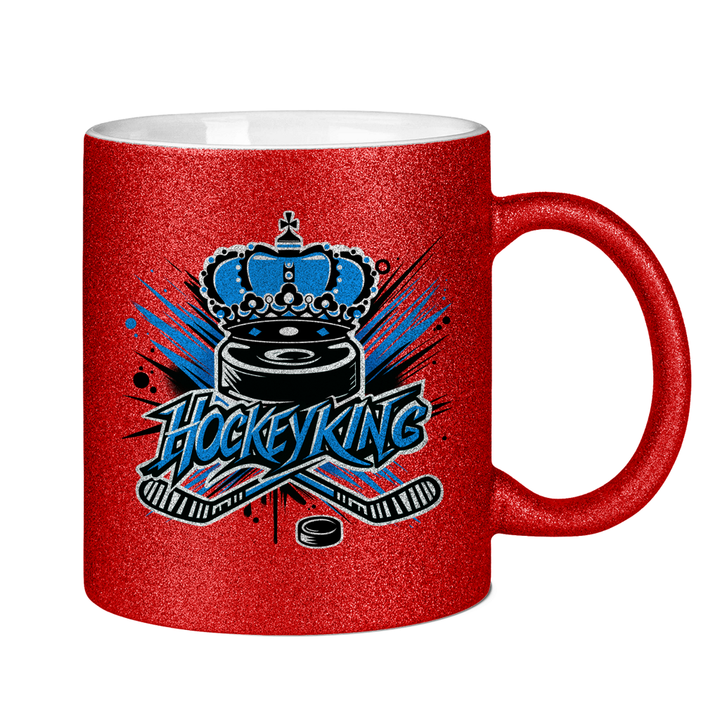 Glitzertasse HOCKEYKING
