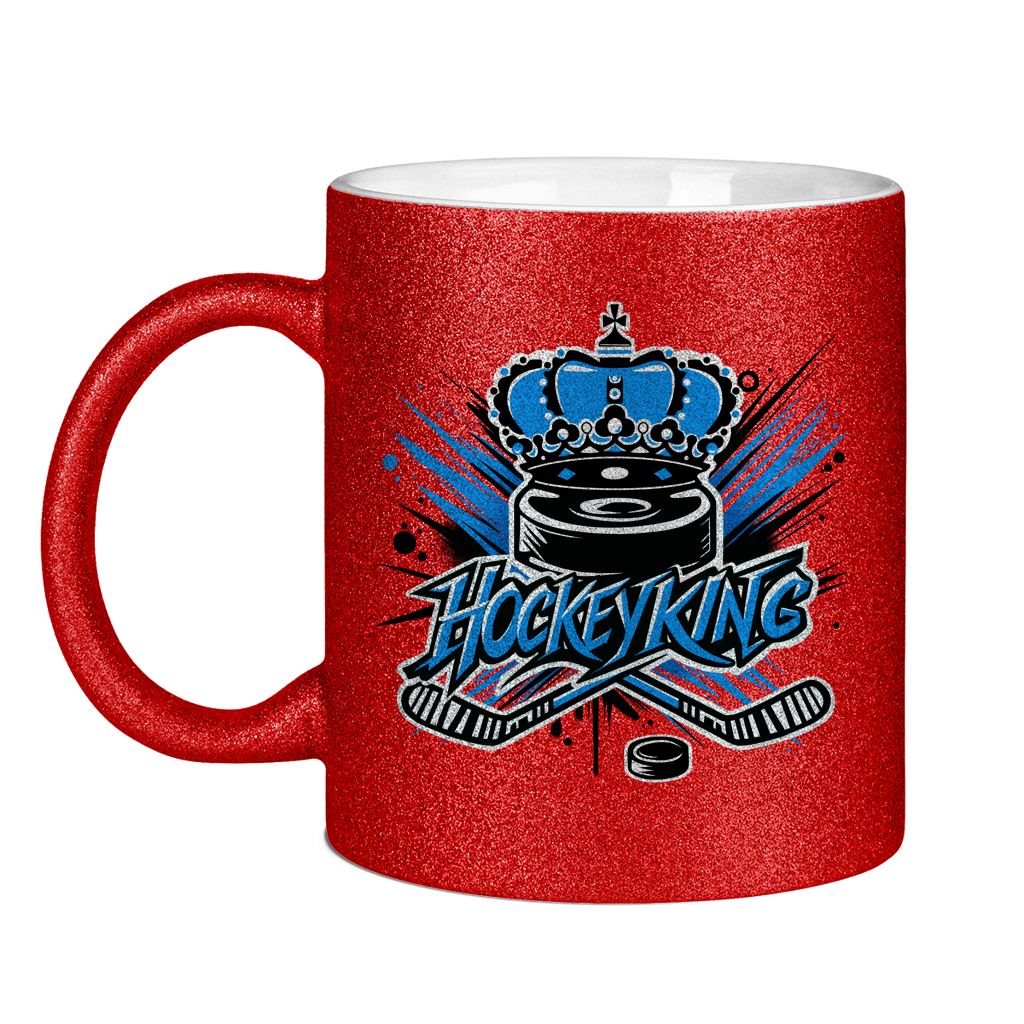 Glitzertasse HOCKEYKING