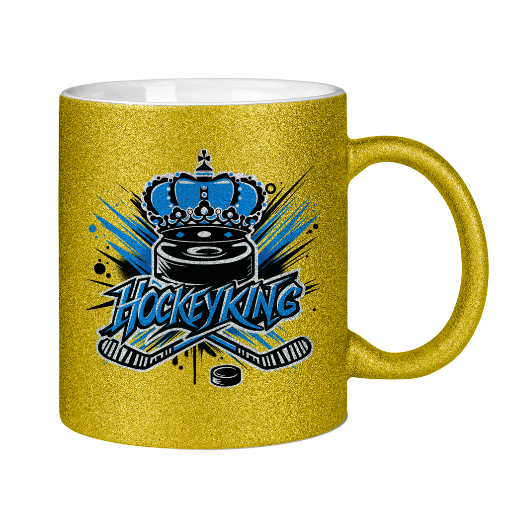 Glitzertasse HOCKEYKING