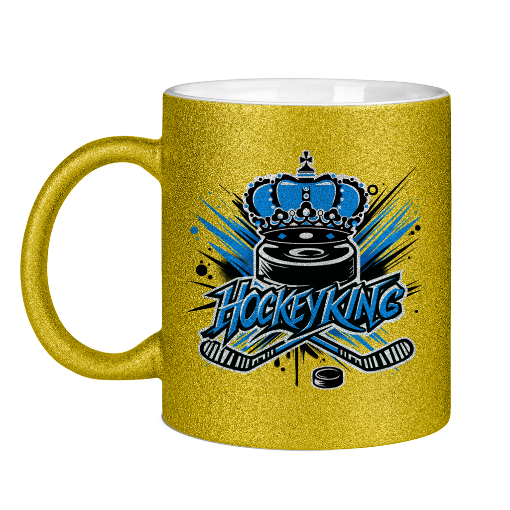 Glitzertasse HOCKEYKING