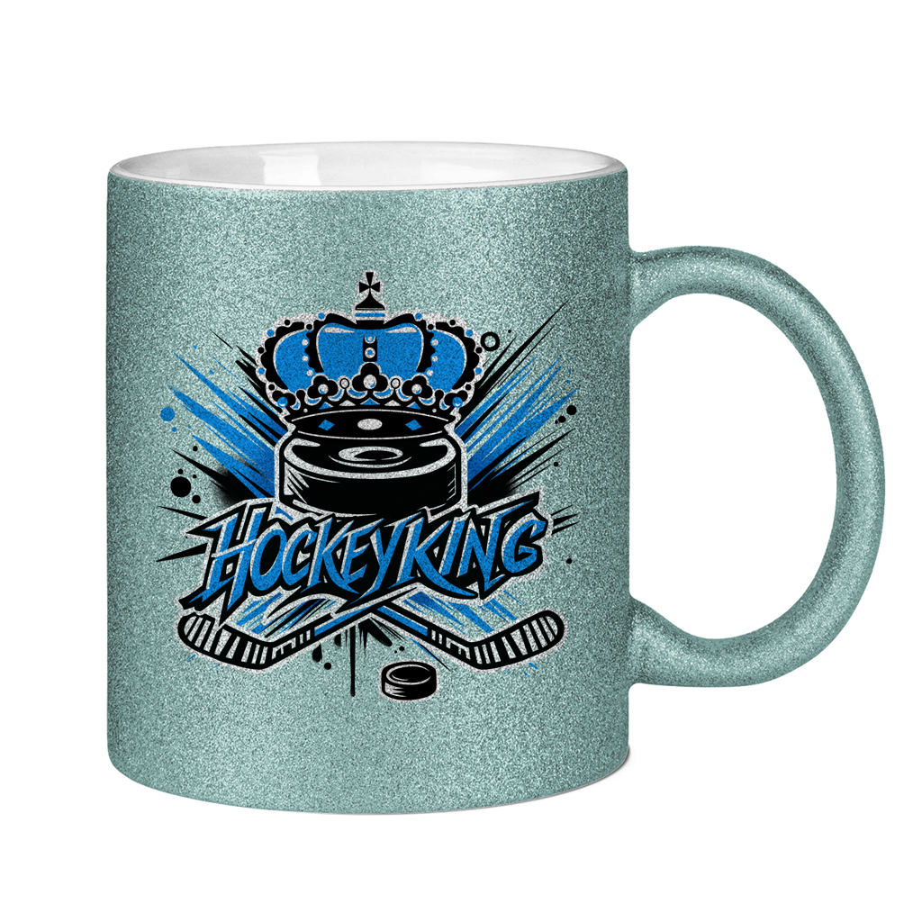 Glitzertasse HOCKEYKING