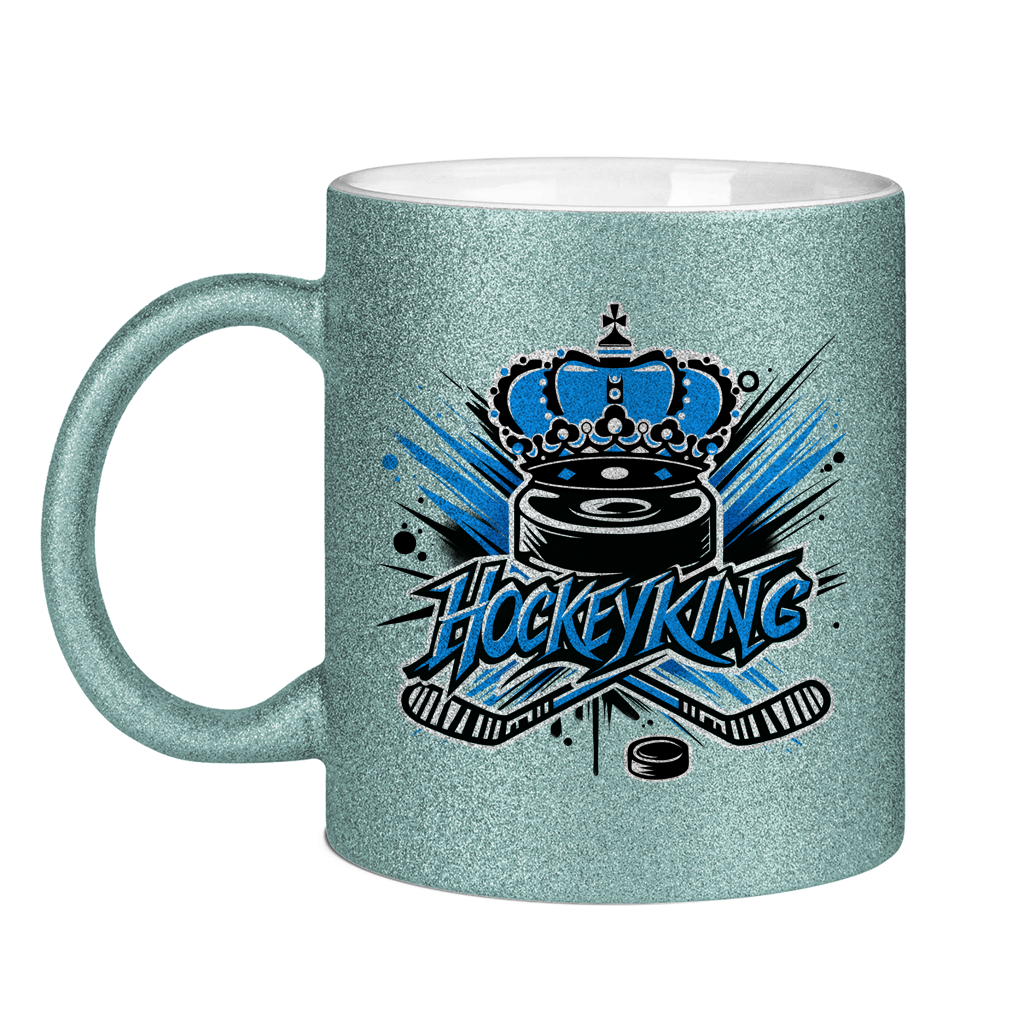 Glitzertasse HOCKEYKING