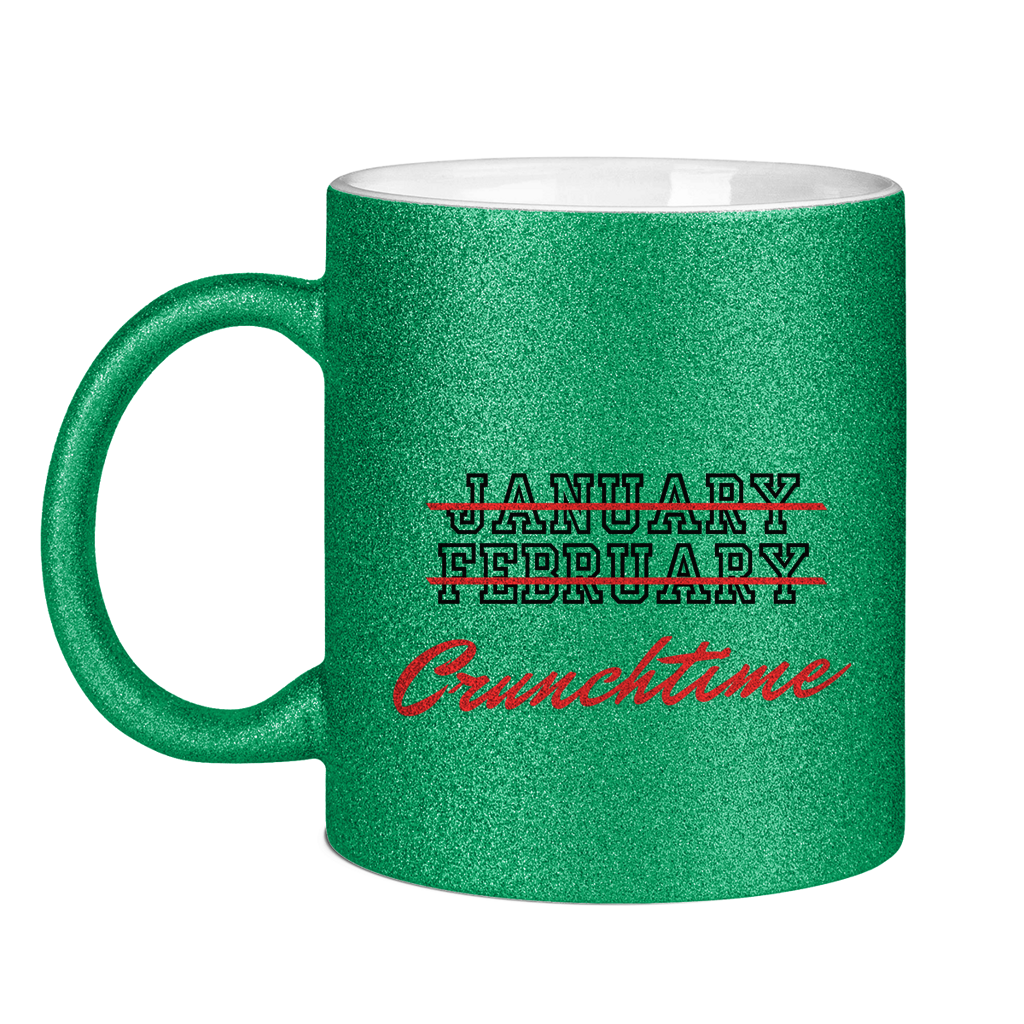 Glitzertasse CRUNCHTIME
