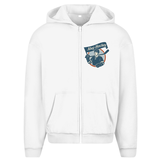 Oversize Zipper AHOJ-HOCKEY VINTAGE (front&back)