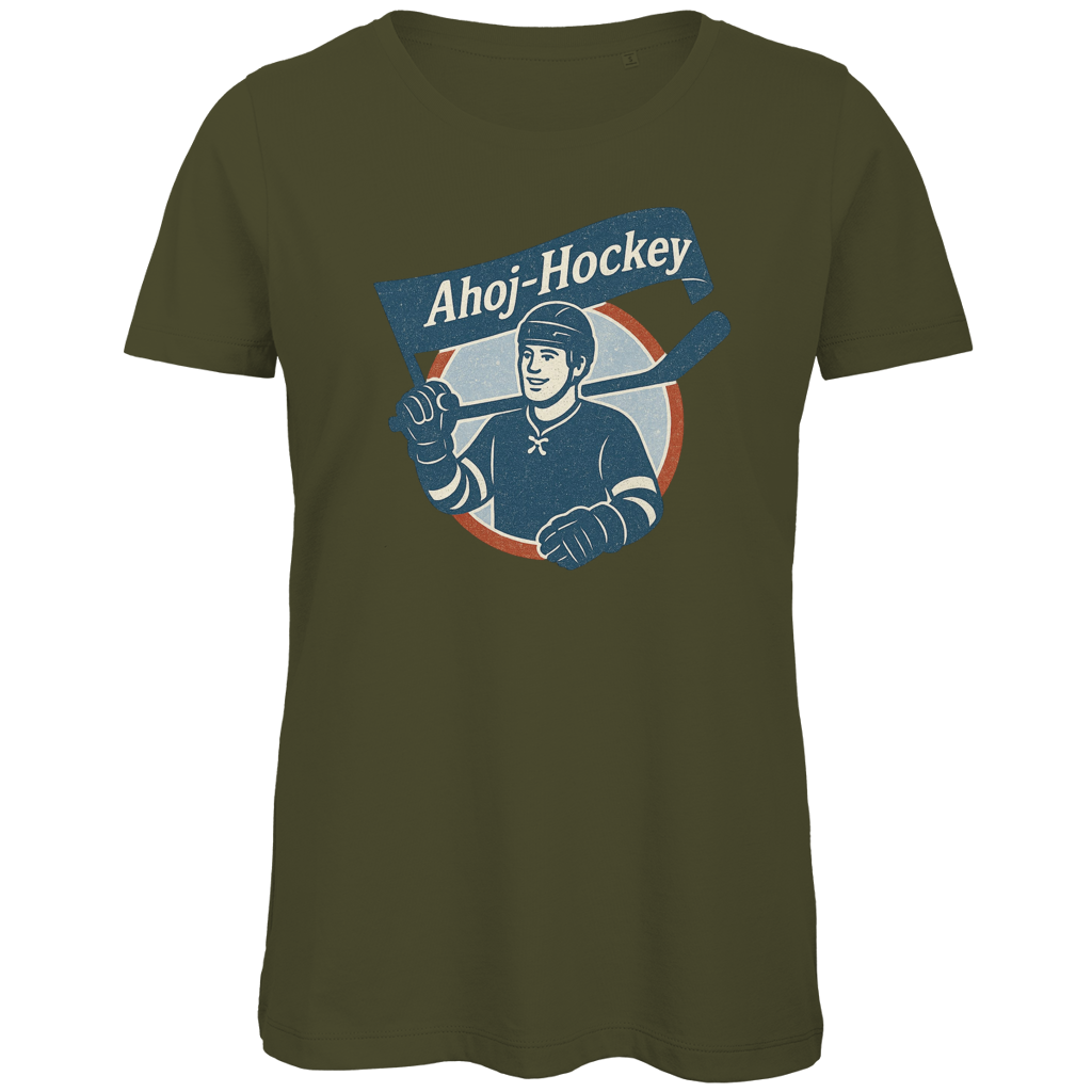 Ladies T-Shirt AHOJ-HOCKEY VINTAGE