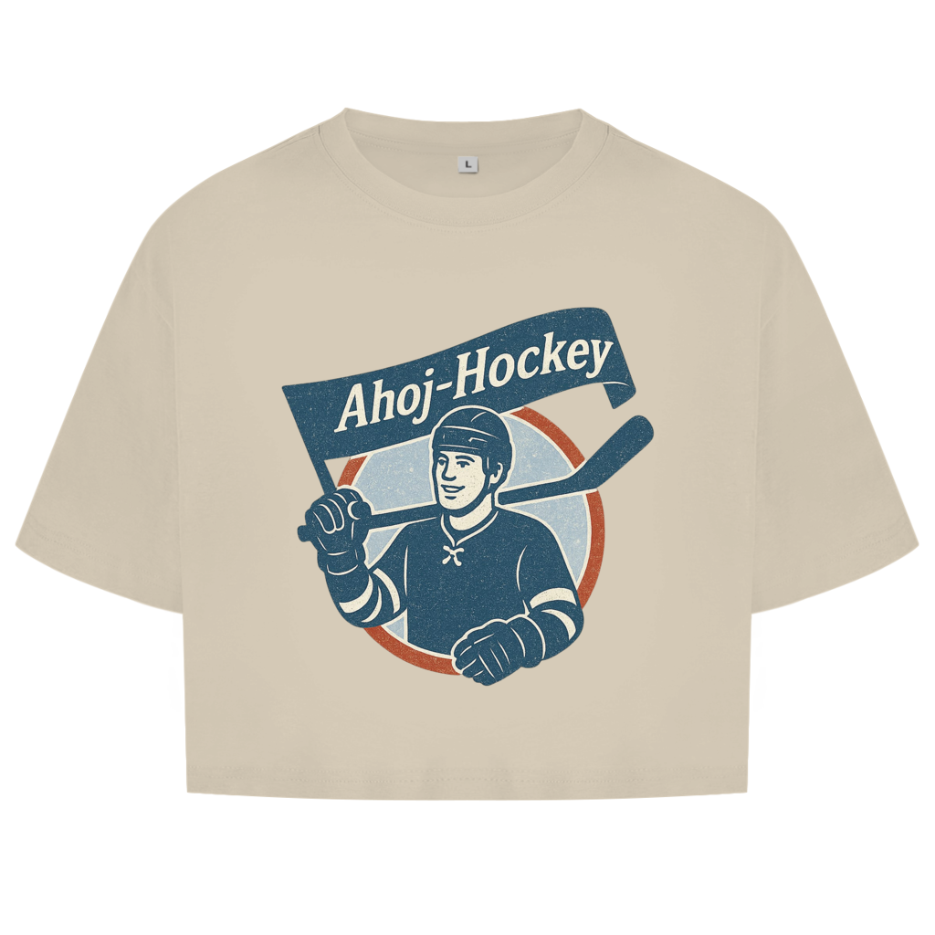 Ladies Crop Top AHOJ-HOCKEY VINTAGE