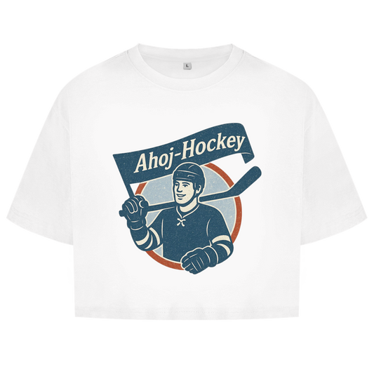 Ladies Crop Top AHOJ-HOCKEY VINTAGE