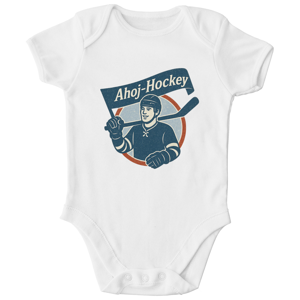 Babybody AHOJ-HOCKEY VINTAGE