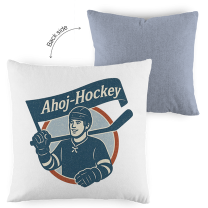 Kopfkissen zweifarbig AHOJ-HOCKEY VINTAGE