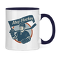 Tasse zweifarbig AHOJ-HOCKEY VINTAGE